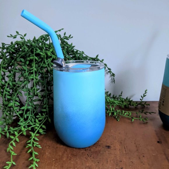 NWT 2 Hydraflow Insulated Blue Wine Tumbler Cup - Picture 8 of 8